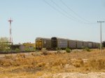 Autoracks in the yard at Ford Hermosillo Assembly plant